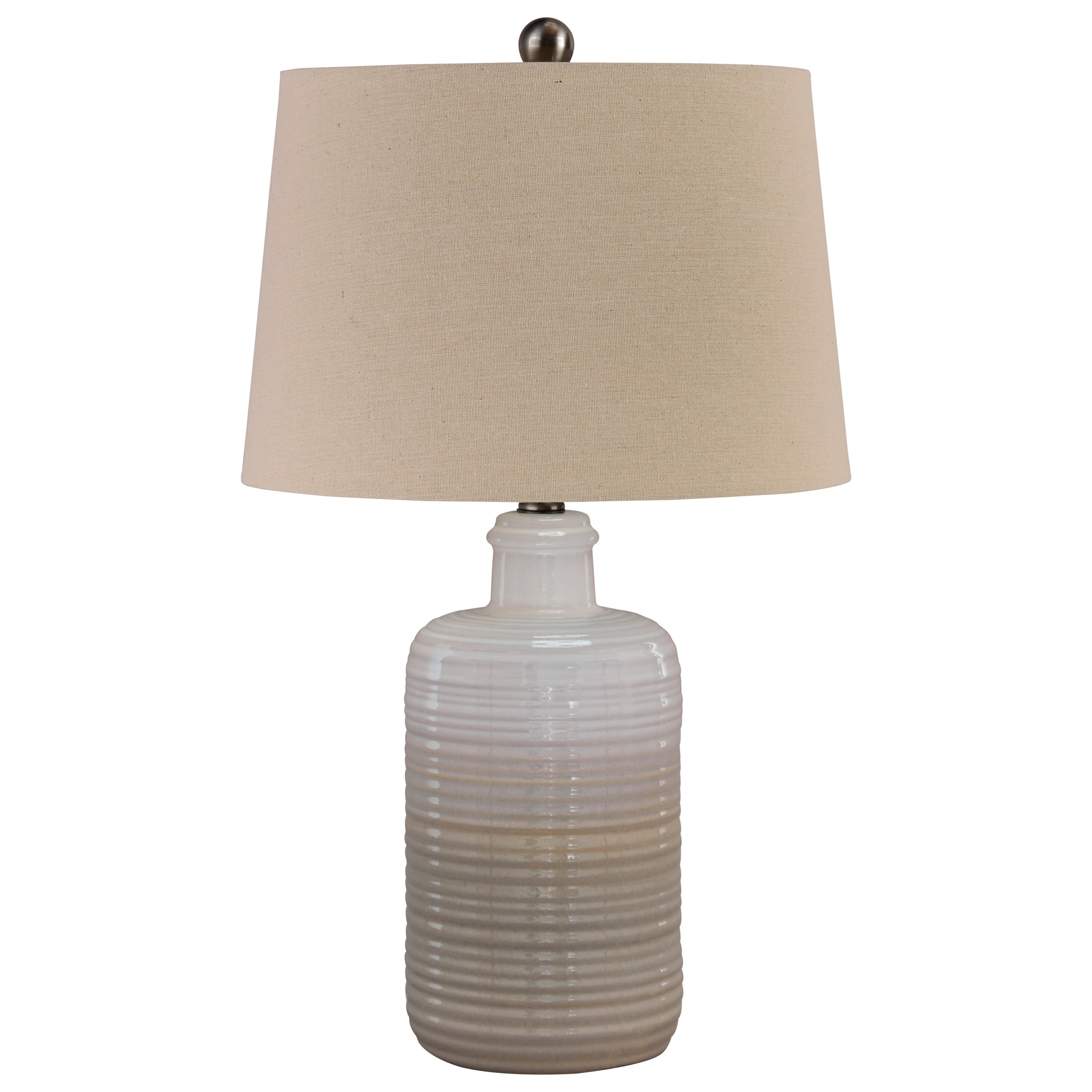 Taupe ceramic table lamp hot sale